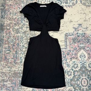Abercrombie cutout black bodycon dress